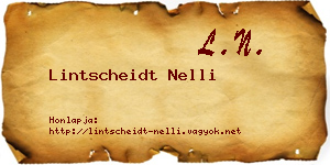 Lintscheidt Nelli névjegykártya